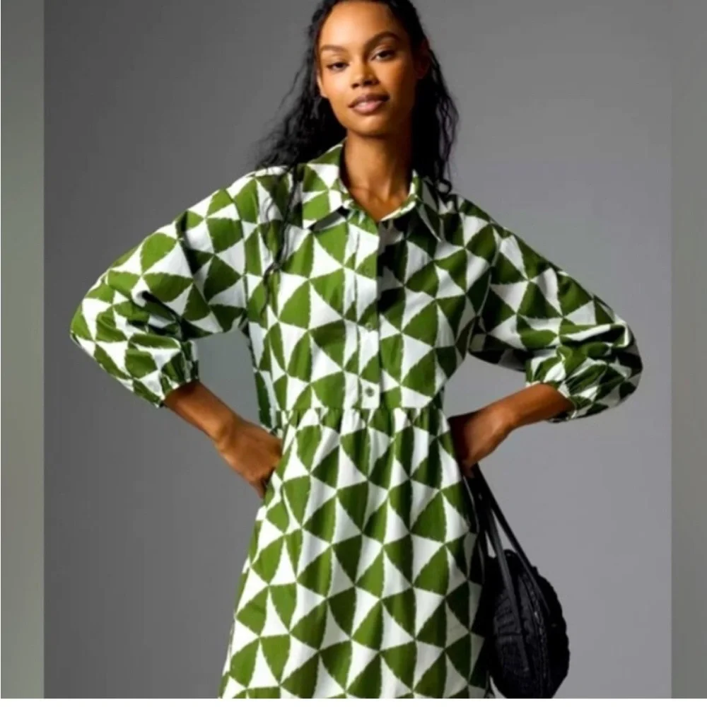 Maeve by Anthropologie The Bettina tiered shirt dress - Picture 2 of 5